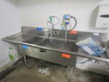 94-INCH 3-COMPARTMENT SINK