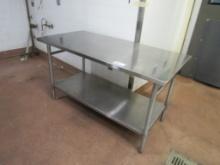 5FT STAINLESS STEEL TABLE - 30IN DEEP