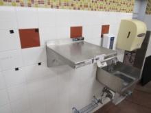 16-INCH S/STEEL WALL SHELF