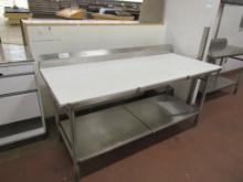 6FT POLYTOP TABLE - 30IN DEEP