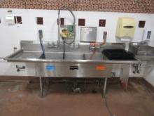 94-INCH 3-COMPARTMENT SINK