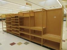 18FT WOODEN WINE SHELVING