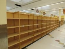 80FT WOODEN WINE SHELVING
