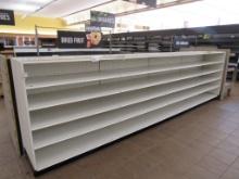 16FT LOZIER SHELVING 54IN TALL 22IN SHELVES - ONE LOT