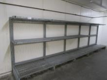 GALVANIZED COOLER SHELVING - SOLD BY THE OPENING