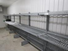 GALVANIZED COOLER SHELVING - SOLD BY THE OPENING