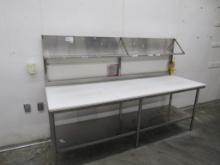 8FT POLYTOP TABLE - 30IN DEEP