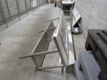 8FT BOOS WALL-MOUNT POLYTOP TABLE - 24IN DEEP