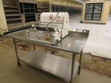 5FT STAINLESS STEEL TABLE - 30IN DEEP