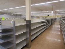 STREETER GONDOLA SHELVING 60IN TALL 16/16, 22/22 - 92FT W/4-3FT END CAPS - SOLD BY THE FOOT
