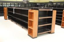 BLACK MADIX GONDOLA SHELVING 58IN TALL 20/20 - 16FT - SOLD BY THE FOOT