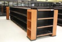 BLACK MADIX GONDOLA SHELVING 58IN TALL 20/20 - 16FT - SOLD BY THE FOOT