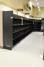 BLACK MADIX WALL SHELVING 58IN TALL 20/20 - 28FT - SOLD BY THE FOOT