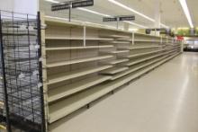 MADIX GONDOLA SHELVING 75IN TALL 22/18 - 84FT - SOLD BY THE FOOT