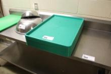 GREEN PLASTIC TRAYS