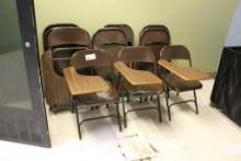 FOLDING SCHOOL DESK CHAIRS