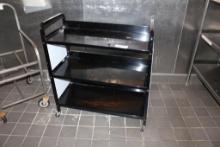 BLACK ROLLING 3 TIER CART