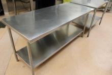 6FT X 30IN STAINLESS STEEL TABLE