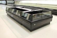 2014 HILL PHOENIX OWIZ ISLAND FROZEN FOOD W/ END CAP BUNKER CASES - REMOTE COOLED NO COMPRESSOR