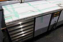 NEW THERMALRITE TPT481C-4813 5FT MARBLE WORKTOP SELF CONTAINED 1-DOOR COOLER & 7-DRAWER CABINET