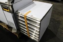 NEW PREPRITE PAD7 23IN. STAINLESS STEEL 7-DRAWER AMBIENT CABINET ON CASTERS