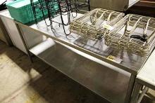 6FT STAINLESS STEEL TABLE