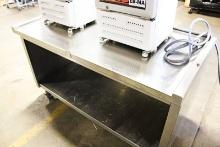 5FT STAINLESS STEEL TABLE ON CASTERS
