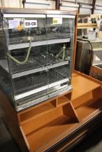 DRY BAKERY CABINET ON WOOD SHELF DISPLAY
