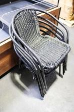 BLACK PATIO CHAIRS