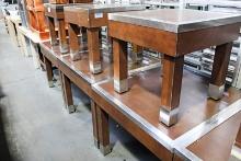 BAKERY DISPLAY TABLES (3)2FTX2FT (3)3FTX3FT