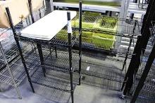 METRO RACKS (1)24X14X(H)46 (1)48X18X(H)35