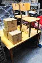 (1)4FTX3FT TABLE (2)CHAIRS