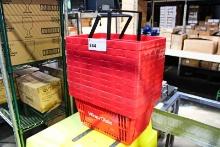 RED SHOPPING BASKETS