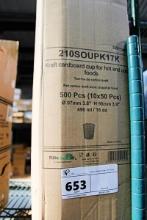 NEW BOX PACK N WOOD KRAFT 16OZ. CARDBOARD CUPS FOR HOT & COLD FOOD (500PCS)