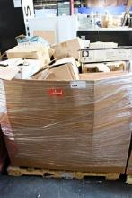 1 LOT - LARGE BOX OF NEW ASSORTED SMALLWARES INCLUDING RAMEKINS, PLATES, BOWLS, WINE GLASSES, ETC.