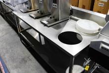 6FT STAINLESS STEEL WORKTOP TABLE