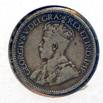Canada 1931-36 silver 10 cents, 3 pieces