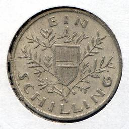 Austria 1926 silver schilling AU