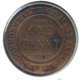 Australia 1933/2 penny VF/XF