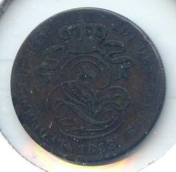 Belgium 1863 2 centimes VF