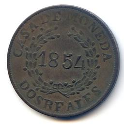 Argentina/Buenos Aires 1854 2 reales AU