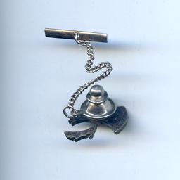 Canada 20th century silver tie-tack made from silver quarter cut-out