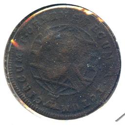 Brazil c. 1824 40 reis counterstamped on 1815 20 reis VF