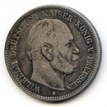 Germany/Prussia 1876-A silver 2 marks VF