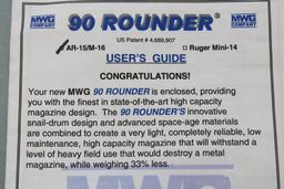 MWG 90 round snail drum for AR-15/M16.