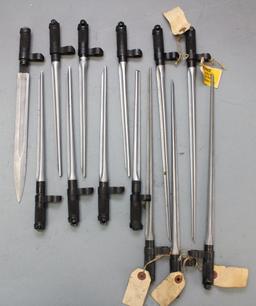Lot of 13 SKS bayonets.