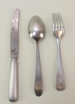 Grouping of German WWII Military Flatware