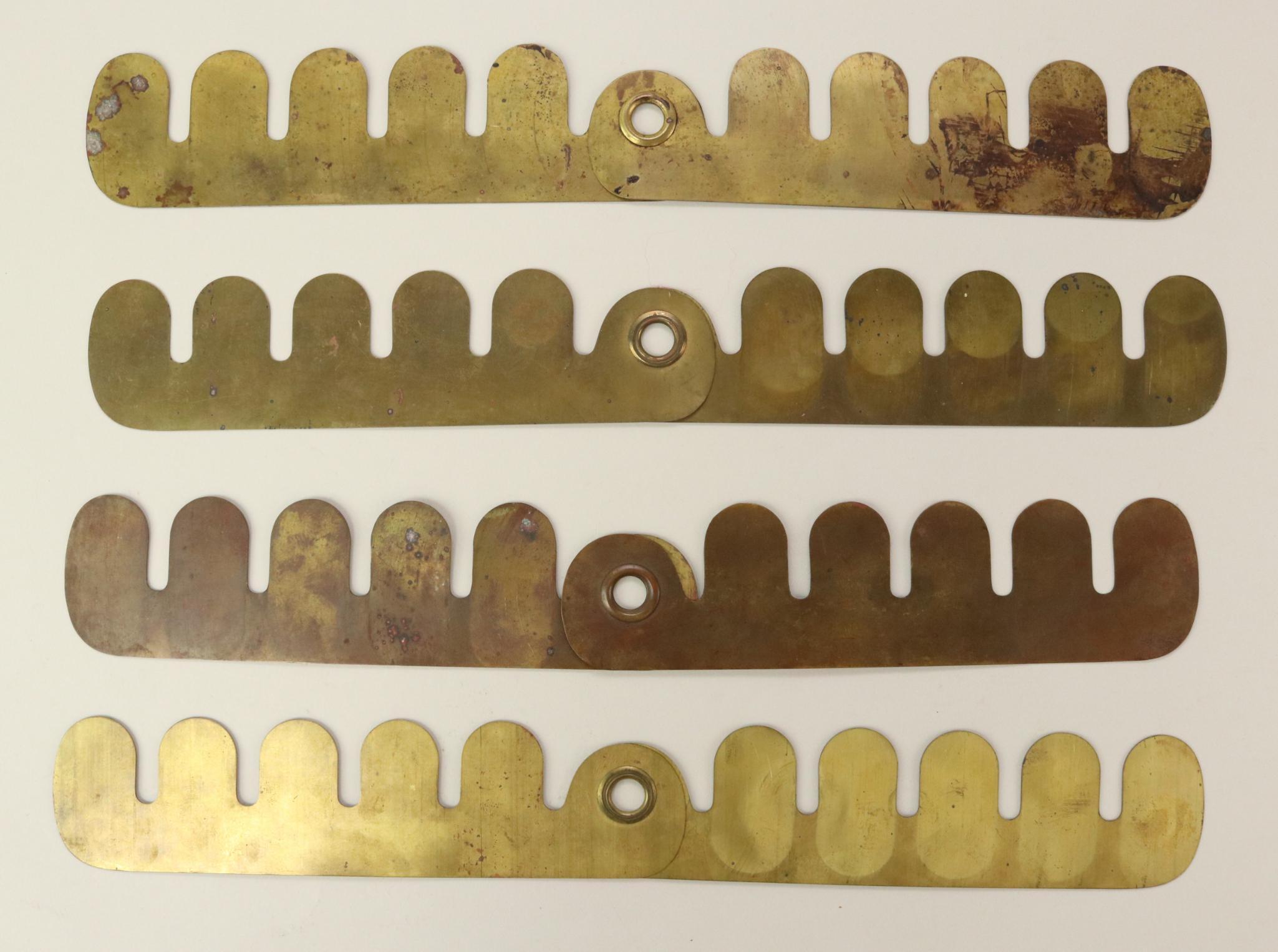 19th Century Button Polishing Shields