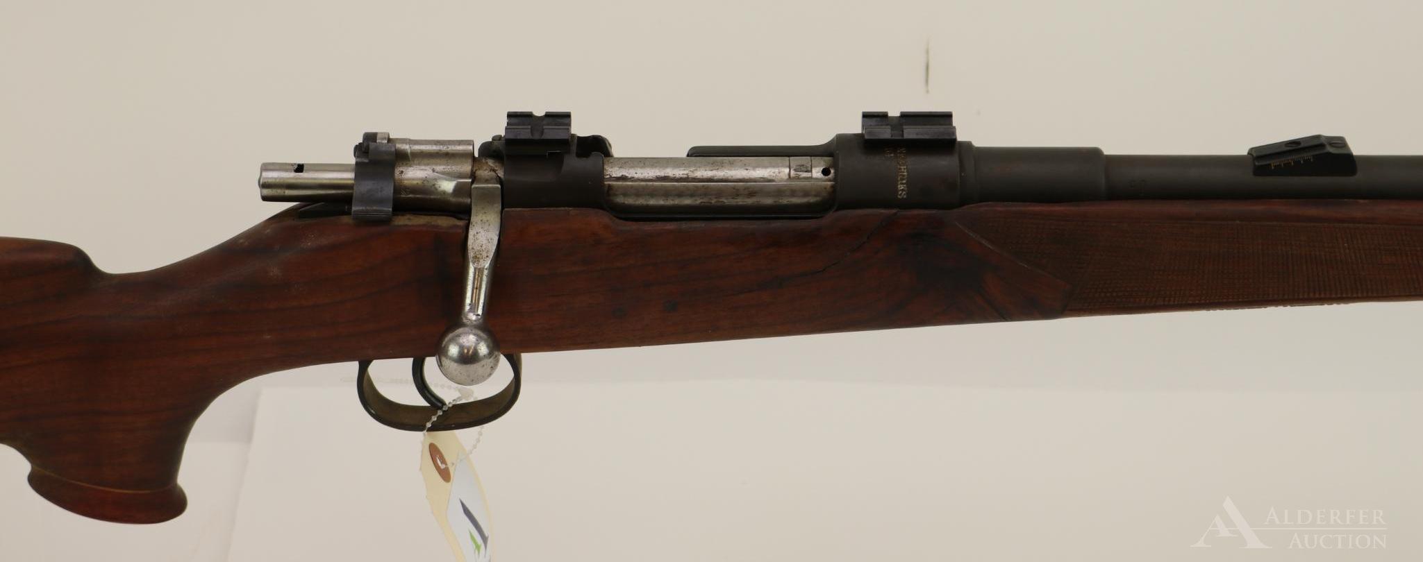Sporterized Husqvarna Mauser Bolt Action Rifle.