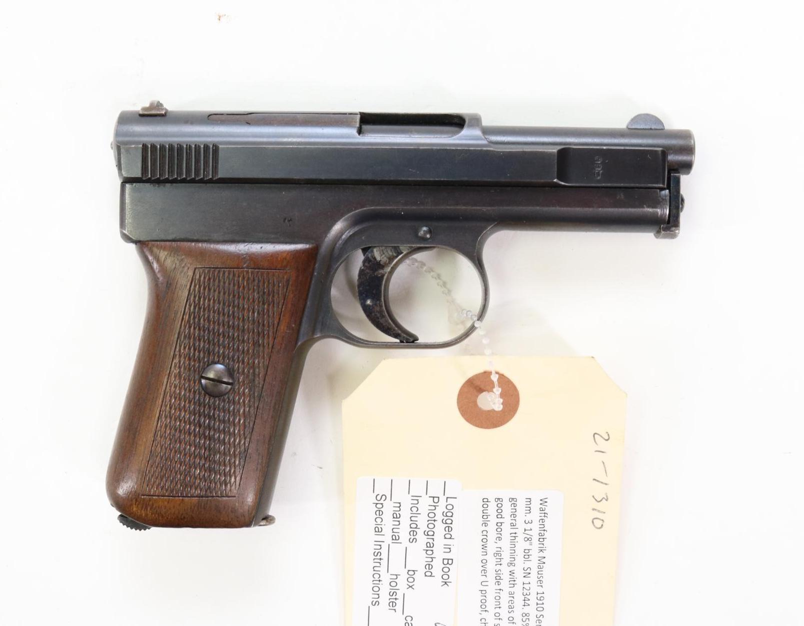 Waffenfabrik Mauser 1910 Semi Automatic Pistol
